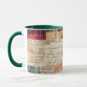 Tasse Christmas Collage Junk Journal Var20 マグカップ (左)