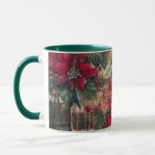 Tasse Christmas Collage Junk Journal Var21 マグカップ (左)