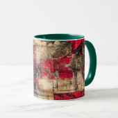 Tasse Christmas Collage Junk Journal Var22 マグカップ (正面右)