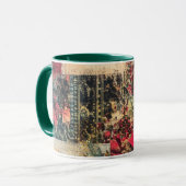 Tasse Christmas Collage Junk Journal Var23 マグカップ (正面左)