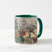 Tasse Christmas Collage Junk Journal Var24 マグカップ (正面右)