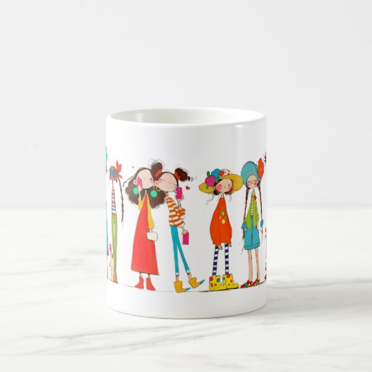 Tasse copines コーヒーマグカップ (中央)