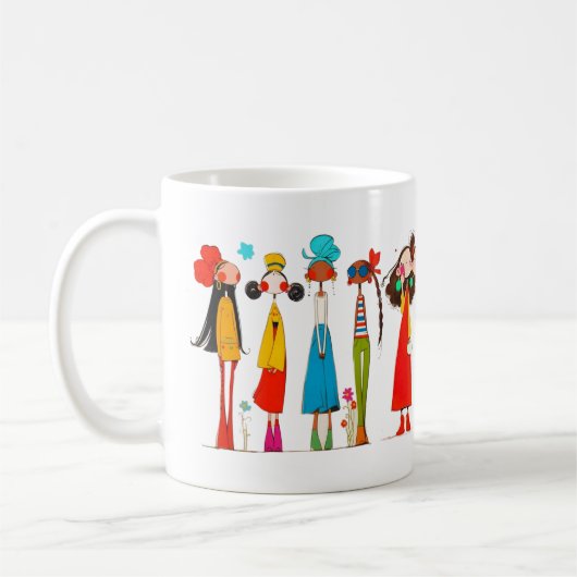 Tasse copines コーヒーマグカップ (左)