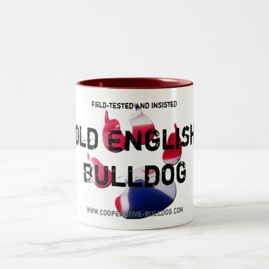 Tasse (cup) Old English Bulldog ツートーンマグカップ (中央)
