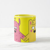 Tasse de Café avec Personnages de Dessins Animés マグカップ (中央)