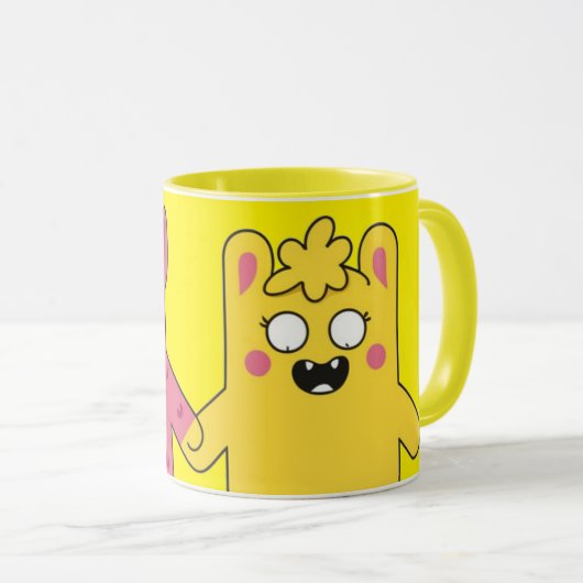 Tasse de Café avec Personnages de Dessins Animés マグカップ (正面右)
