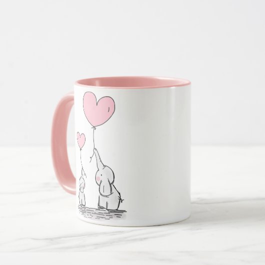 tasse de café elephant マグカップ (正面左)
