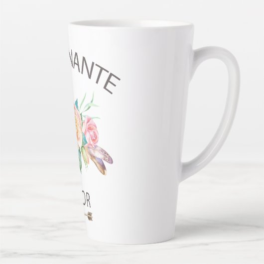 Tasse de cafe ensegnante en or カフェラテマグ (右)