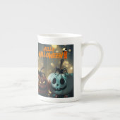 Tasse de Citrouille Hello Halloween! ボーンチャイナマグカップ (右)