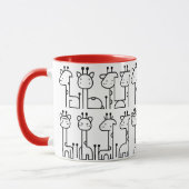 Tasse de girafe blanc マグカップ (左)
