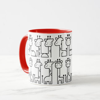 Tasse de girafe blanc マグカップ