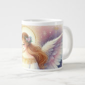 Tasse de Noël Aquarelle : Ange Céleste  ジャンボコーヒーマグカップ (正面右)