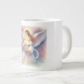 Tasse de Noël Aquarelle : Ange Céleste ジャンボコーヒーマグカップ (正面右)