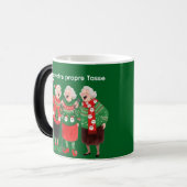 Tasse de Noël Festive pour Femmes – Pulls de Noël, モーフィングマグカップ (正面左)