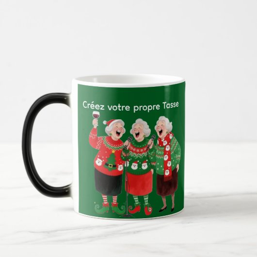 Tasse de Noël Festive pour Femmes – Pulls de Noël, モーフィングマグカップ (左)