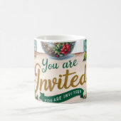 Tasse de Noël "You're Invited" コーヒーマグカップ (中央)