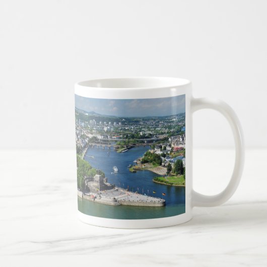 Tasse deutsches Eck in Koblenz コーヒーマグカップ (右)