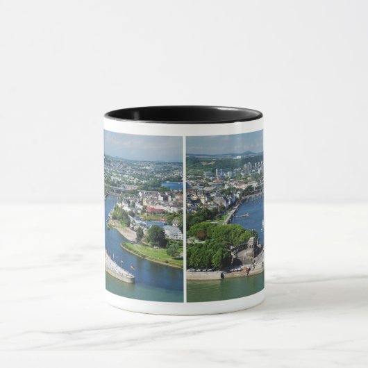 Tasse deutsches Eck in Koblenz マグカップ (中央)