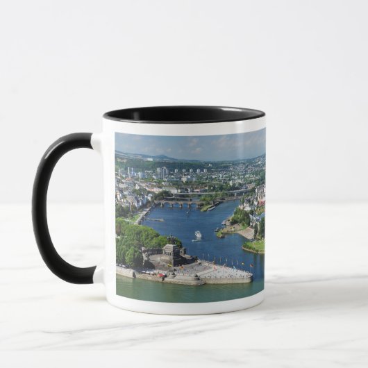 Tasse deutsches Eck in Koblenz マグカップ (左)