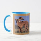 TASSE Deux Azawakhs マグカップ (左)