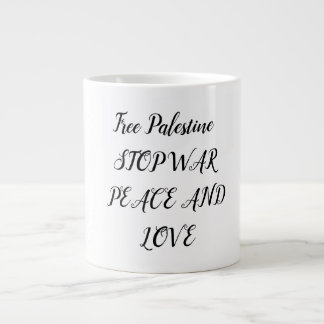 Tasse du café peut changer la vie du Palestinien ジャンボコーヒーマグカップ