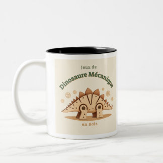 Tasse Enfant avec Adorable Dessin de Dinosaure ツートーンマグカップ