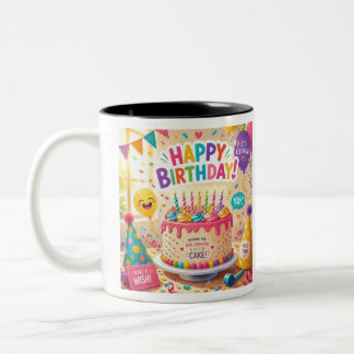 Tasse Enfant avec Adorable Dessin de Dinosaure ツートーンマグカップ