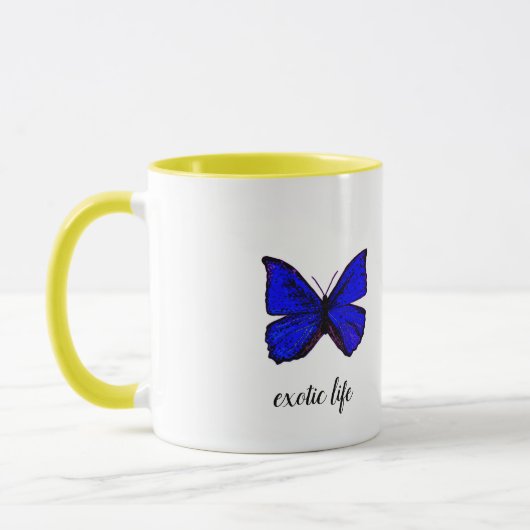 Tasse exotique papillon "exotic life" マグカップ (左)
