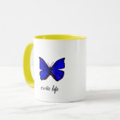 Tasse exotique papillon "exotic life" マグカップ (正面左)