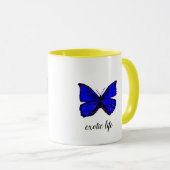 Tasse exotique papillon "exotic life" マグカップ (正面右)