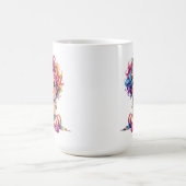Tasse Fillette espiègle aux cheveux multic コーヒーマグカップ (中央)
