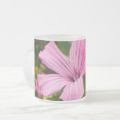 tasse fleur rose フロストグラスマグカップ (正面左)