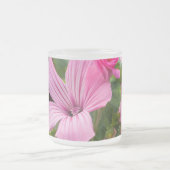 tasse fleur rose フロストグラスマグカップ (中央)