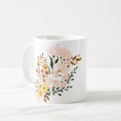 Tasse fleurs  コーヒーマグカップ (正面左)