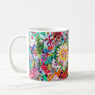 Tasse flowers by Natalia Kuruch コーヒーマグカップ