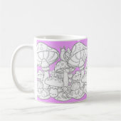 Tasse ,forêt de champignons コーヒーマグカップ (左)