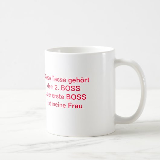 Tasse FUN BOSS コーヒーマグカップ (右)