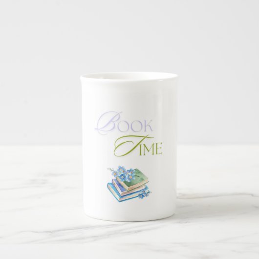 Tasse für Buchliebhaberinnen und -liebhaber ボーンチャイナマグカップ (正面)
