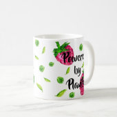 Tasse für Veganer - powered by plants コーヒーマグカップ (正面右)