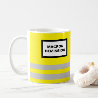 Tasse Gilet Jaune Macron Démission コーヒーマグカップ