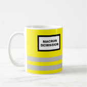 Tasse Gilet Jaune Macron Démission コーヒーマグカップ (左)