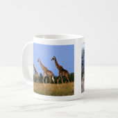 Tasse Giraffen Gruppe コーヒーマグカップ (正面左)