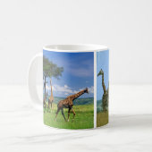 Tasse Giraffen Herde コーヒーマグカップ (正面左)
