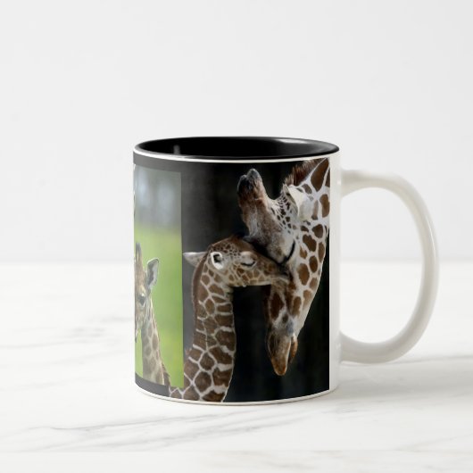 Tasse Giraffen Mutter + Kind ツートーンマグカップ (右)