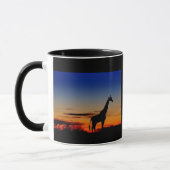 Tasse Giraffen Sonnenuntergang マグカップ (左)