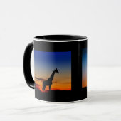 Tasse Giraffen Sonnenuntergang マグカップ (正面左)