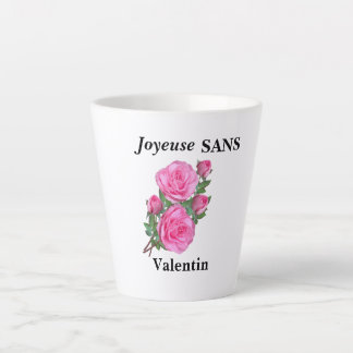 tasse humour "joyeuse sans Valentin" カフェラテマグ
