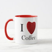 Tasse I love Coffee マグカップ (左)