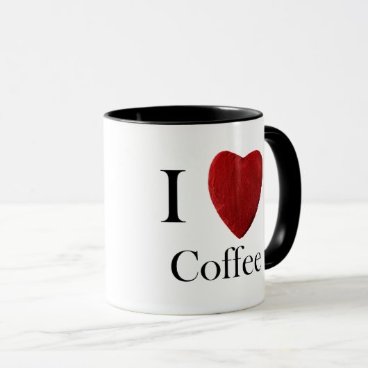 Tasse I love Coffee マグカップ (正面右)
