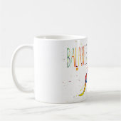 Tasse im Yoga-Aquarell-Design コーヒーマグカップ (左)